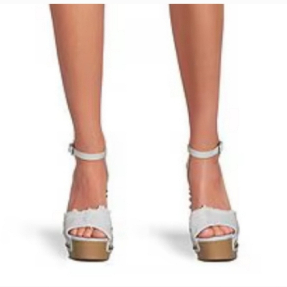 Gianni Bini x DANNIJO Daisy Denim Studded Platform Sandals - Picture 10 of 12